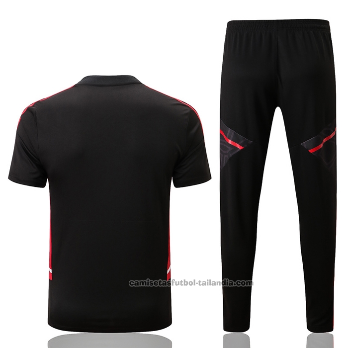 Chandal del Manchester United Manga Corta 22/23 Negro